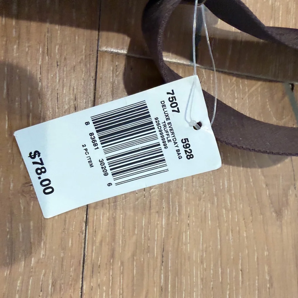 LeSportsac NWT Deluxe Everyday Bag Brown - Picture 6 of 8